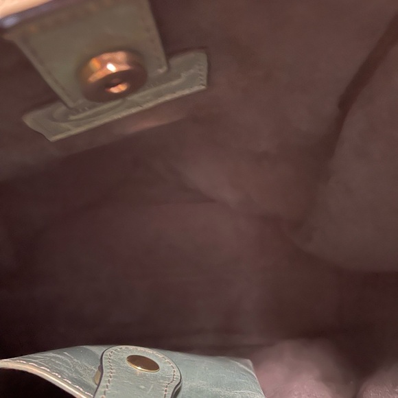 Elegant Green leather tote bag NWOT - Picture 10 of 10